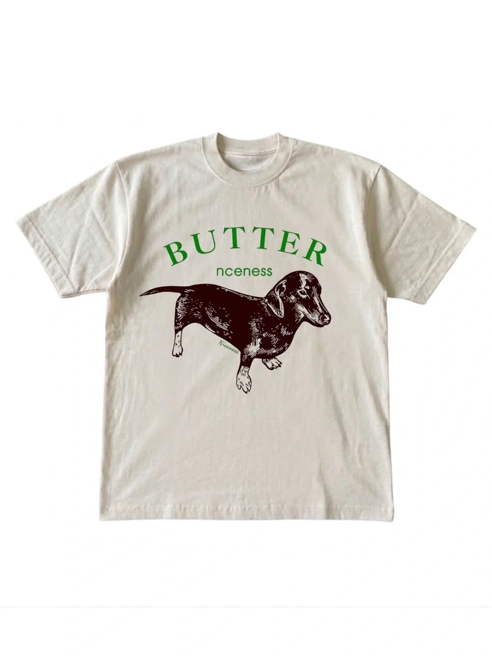 Gildan Cream Dachshund Graphic Tee